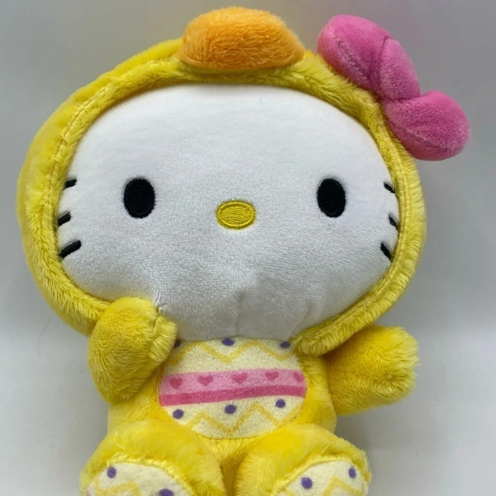 Hello Kitty with Chick outfit Plush: 8 inch Easter/Spring kawaii 2025 Yellow